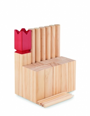 Logo trade promotional gifts image of: Pinewood outdoor throwing game